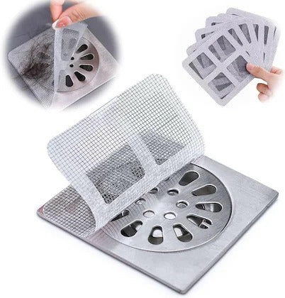 multifunctional Sticker Drainer Net For Bathroom(Pack Of 6)