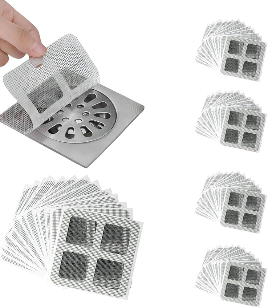 multifunctional Sticker Drainer Net For Bathroom(Pack Of 6)