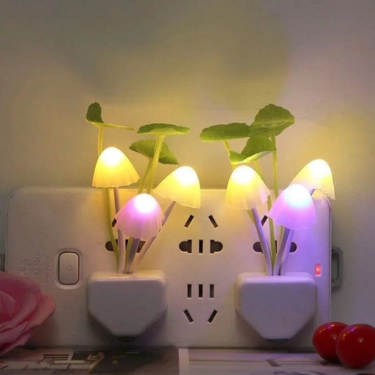 LED Mushroom Night Light With Sensor