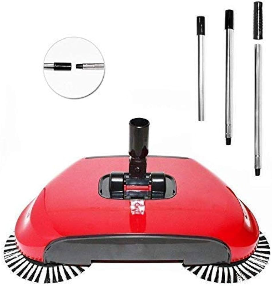 Sweep Drag All-In-One, No Electricity Spin Broom Vacuum Cleaner 360 Sweep