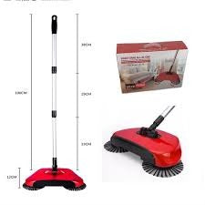 Sweep Drag All-In-One, No Electricity Spin Broom Vacuum Cleaner 360 Sweep