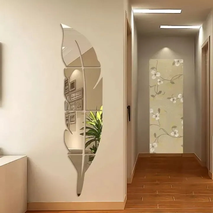 3D Acrylic Wall Leaf Mirror