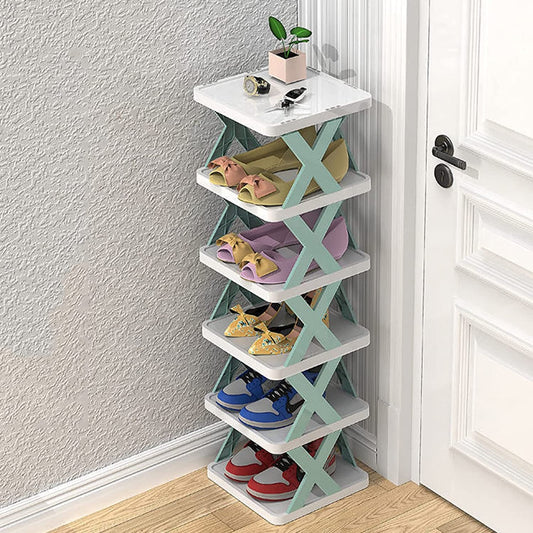 5 Layer Stackable Vertical Space-Saving Shoe Storage Rack Organizer