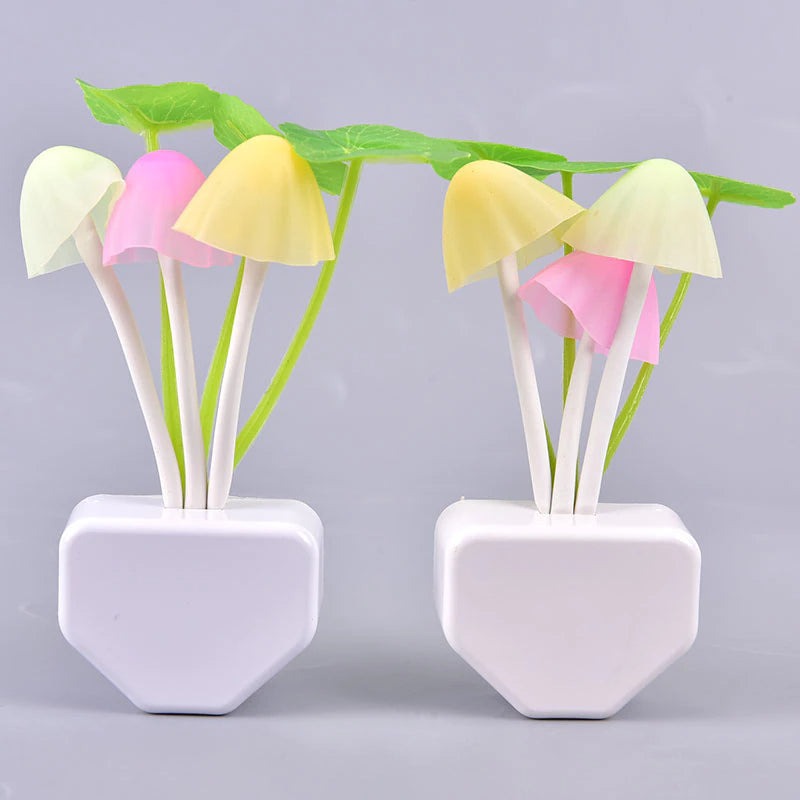 LED Mushroom Night Light With Sensor