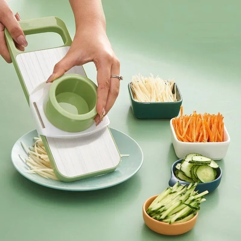 5 In 1 Stainless Steel Multifunctional Vegetable Slicer Cutter