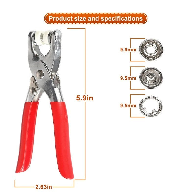 Metal Snap Button Plier Hand Press