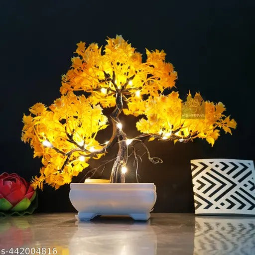 Artificial Bonsai Tree Yellow Decoration Piece