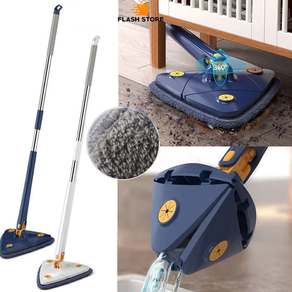 360 Triangle Adjustable Mop With Twist Squeeze