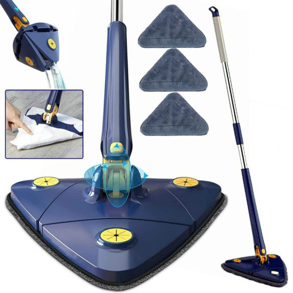 360 Triangle Adjustable Mop With Twist Squeeze