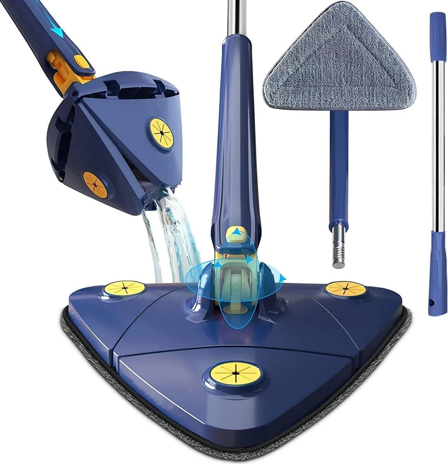 360 Triangle Adjustable Mop With Twist Squeeze